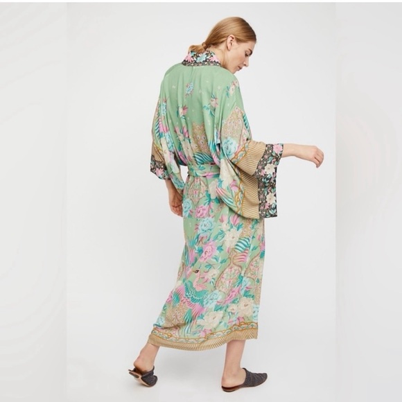 Spell Cloud Dancer Long Kimono with belt - GUC OS - Picture 6 of 12